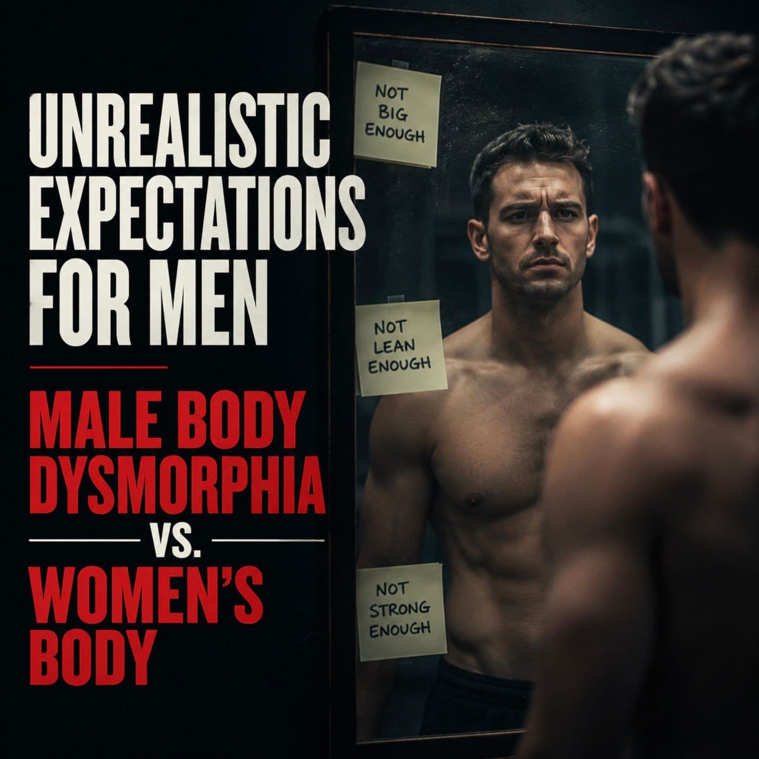 Unrealistic Expectations for MEN? Male Body Dysmorphia vs Women's Body Positivity