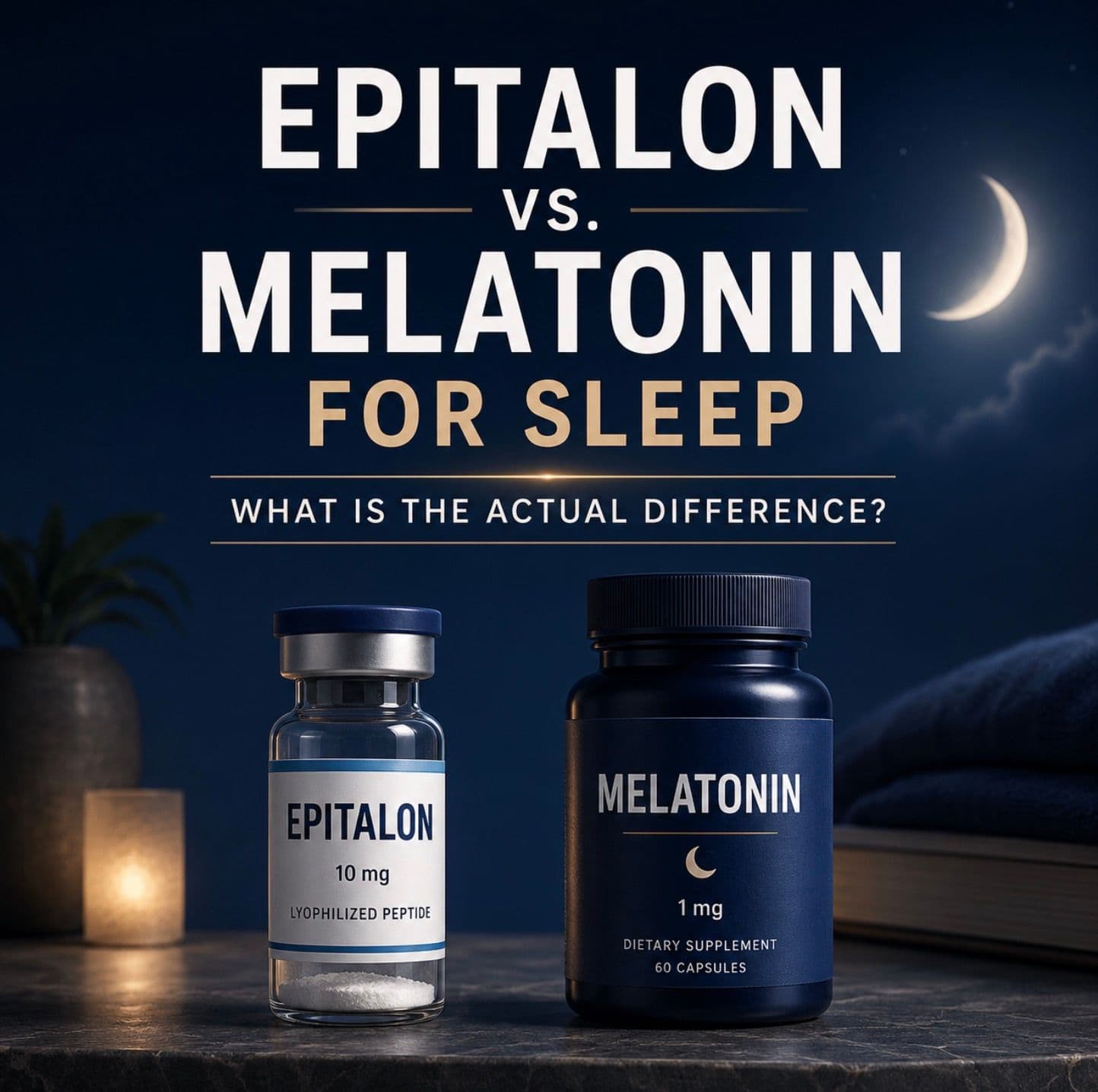 Epitalon vs. Melatonin for Sleep: What Is the Actual Difference?