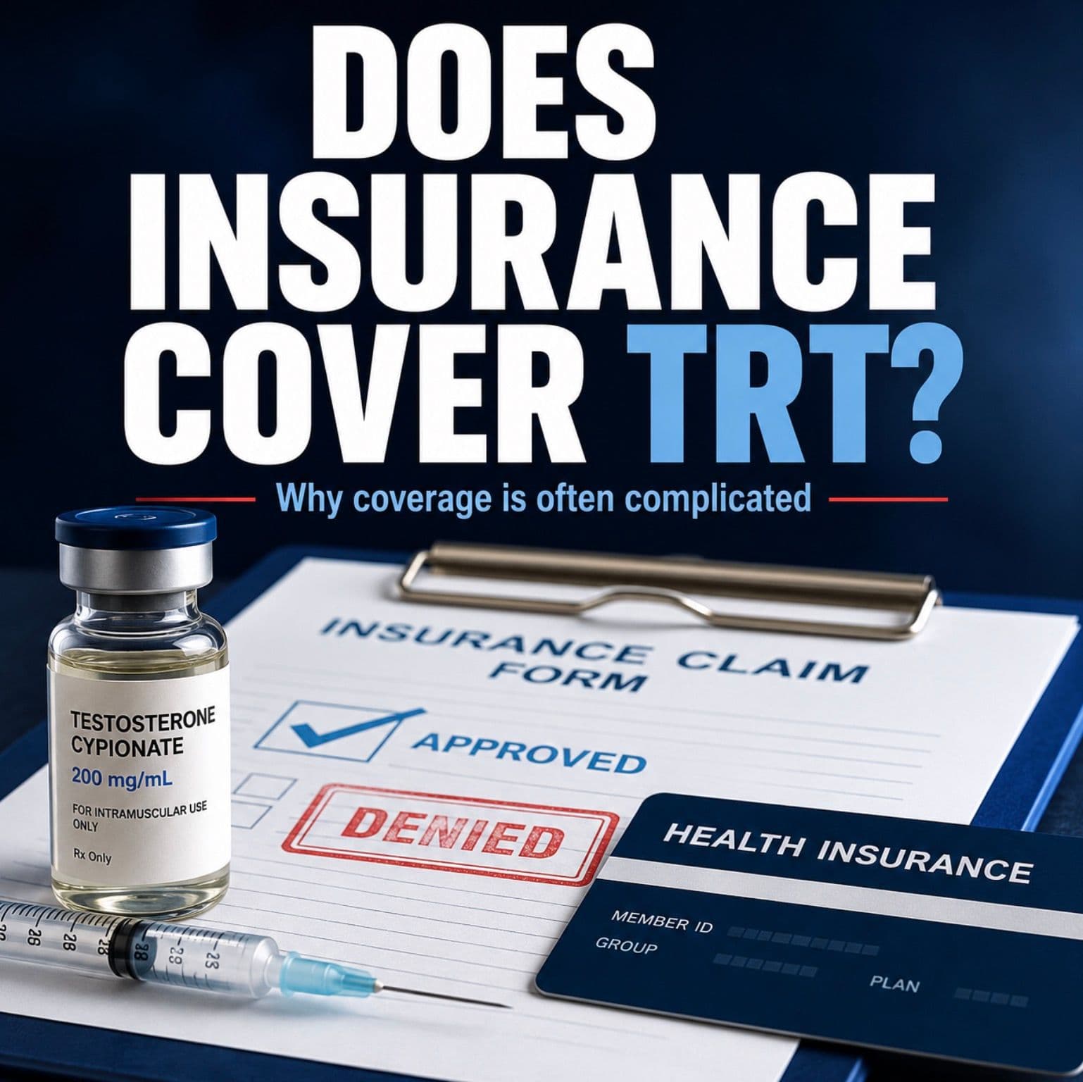 Does Insurance Cover TRT? Why Coverage Is Often Complicated