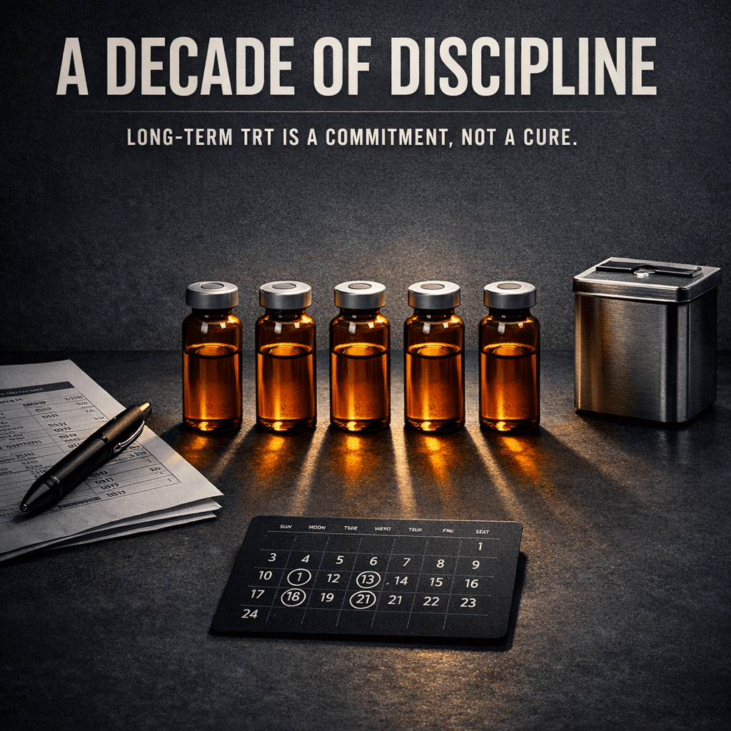 What TRT Actually Looks Like After 10 Years: The Long-Game Data Nobody Prepares You For