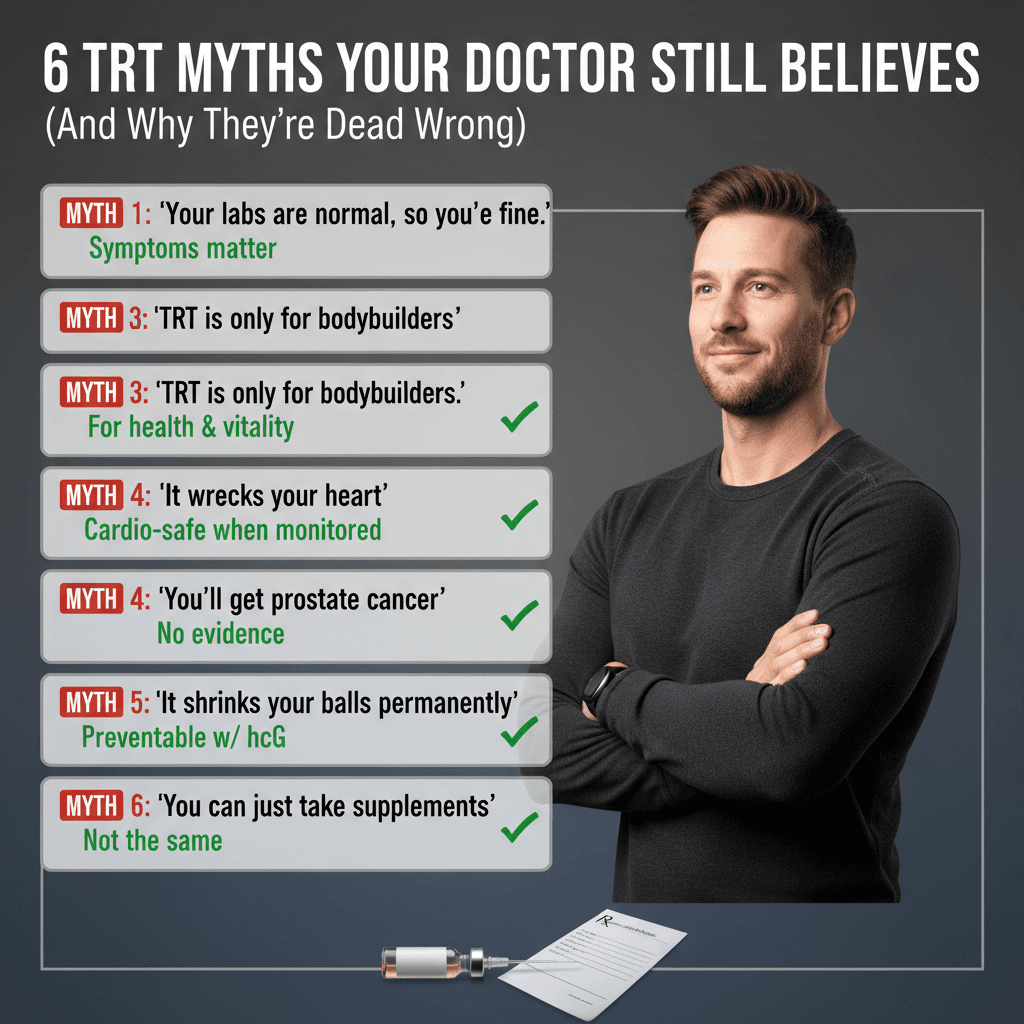 6 TRT Myths Your Doctor STILL Believes in 2026 (And Why They're Dead Wrong)