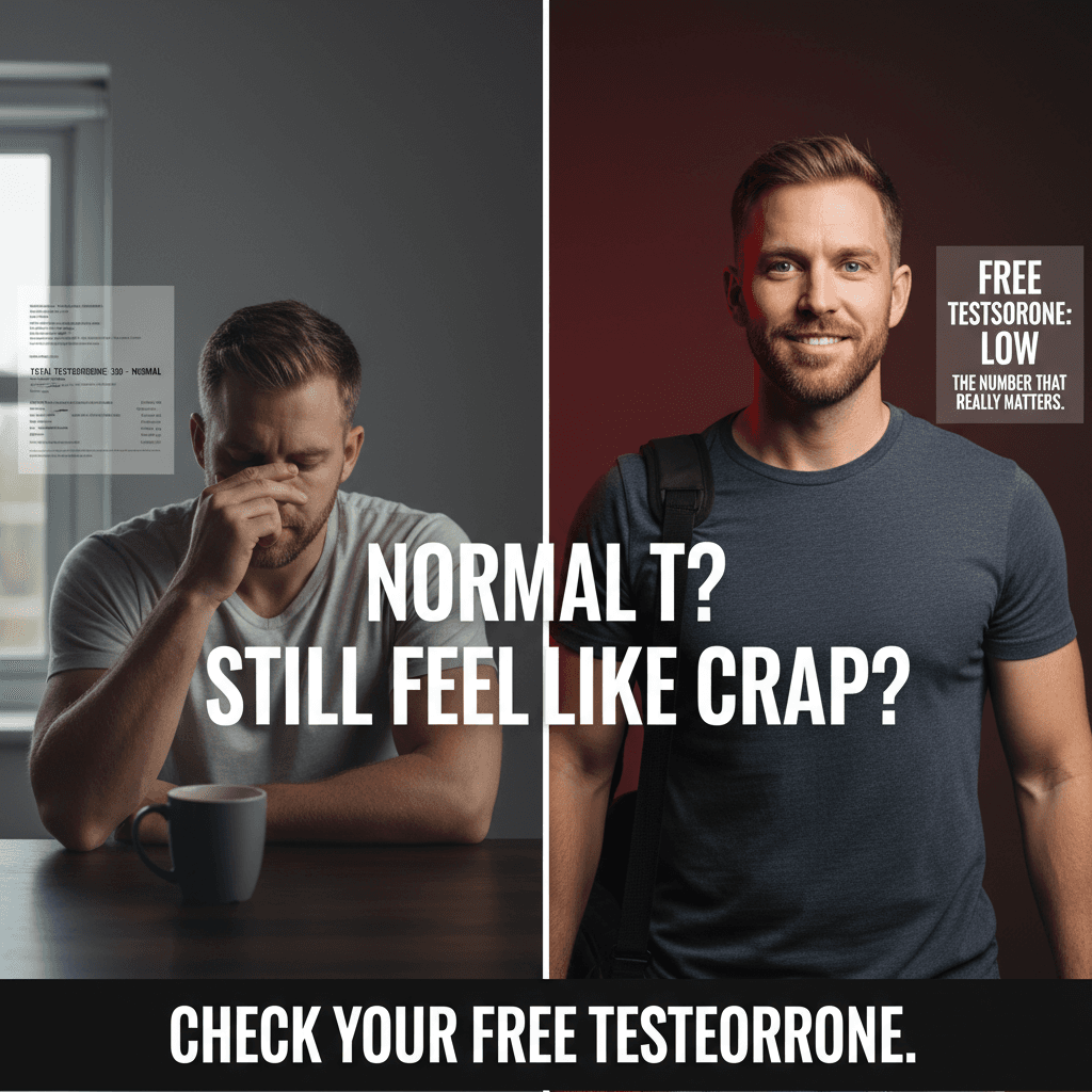 Your 'Normal' Testosterone at 350 Is Crushing Your Free T—Here's the Hidden Number