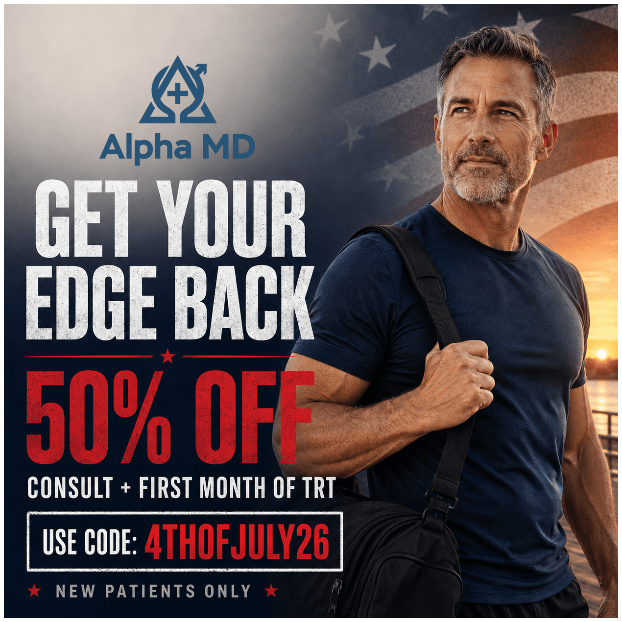 This July 4th, Get Your Edge Back with 50% Off at AlphaMD