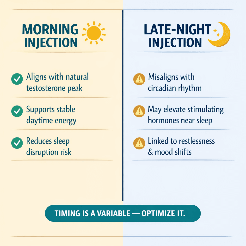 When You Inject May Matter Almost as Much as What You Inject. The Circadian Timing Problem in TRT Protocols.