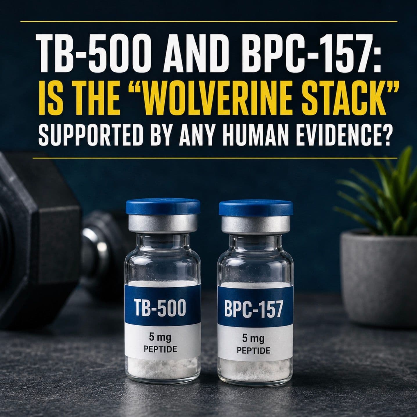 TB-500 and BPC-157: Is the "Wolverine Stack" Supported by Any Human Evidence?
