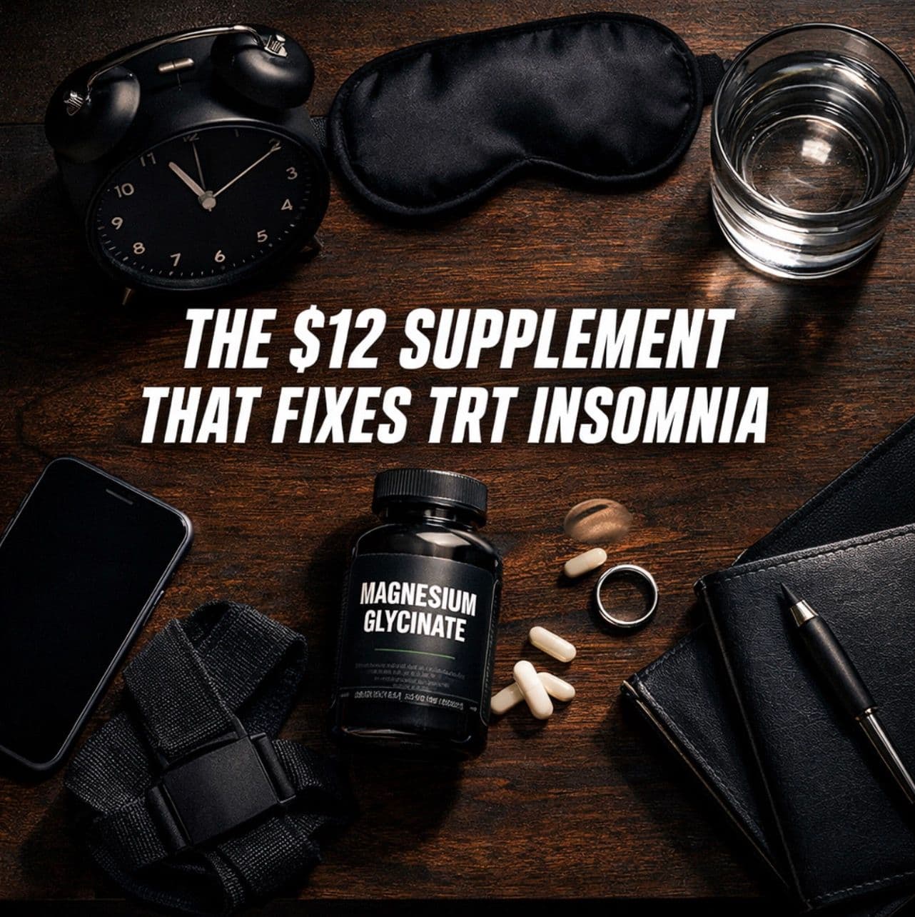 Magnesium Glycinate at Bedtime: The $12 Supplement That Fixes TRT Insomnia