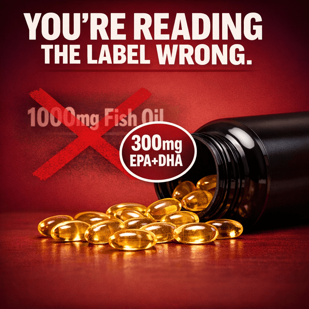 The Omega-3 Dose That Actually Moves Cardiovascular Markers on TRT Is Probably 3x What You're Taking