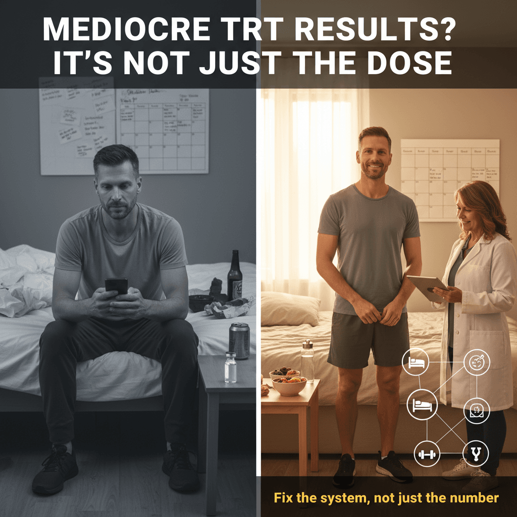 Why 67% of Men on TRT See Mediocre Results (It's Not the Dosage)