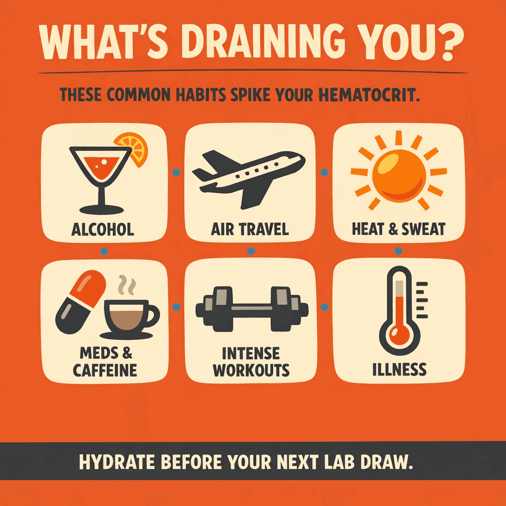 You're Dehydrated and Calling It Fatigue: How Hydration Status Directly Affects Hematocrit and TRT Symptoms