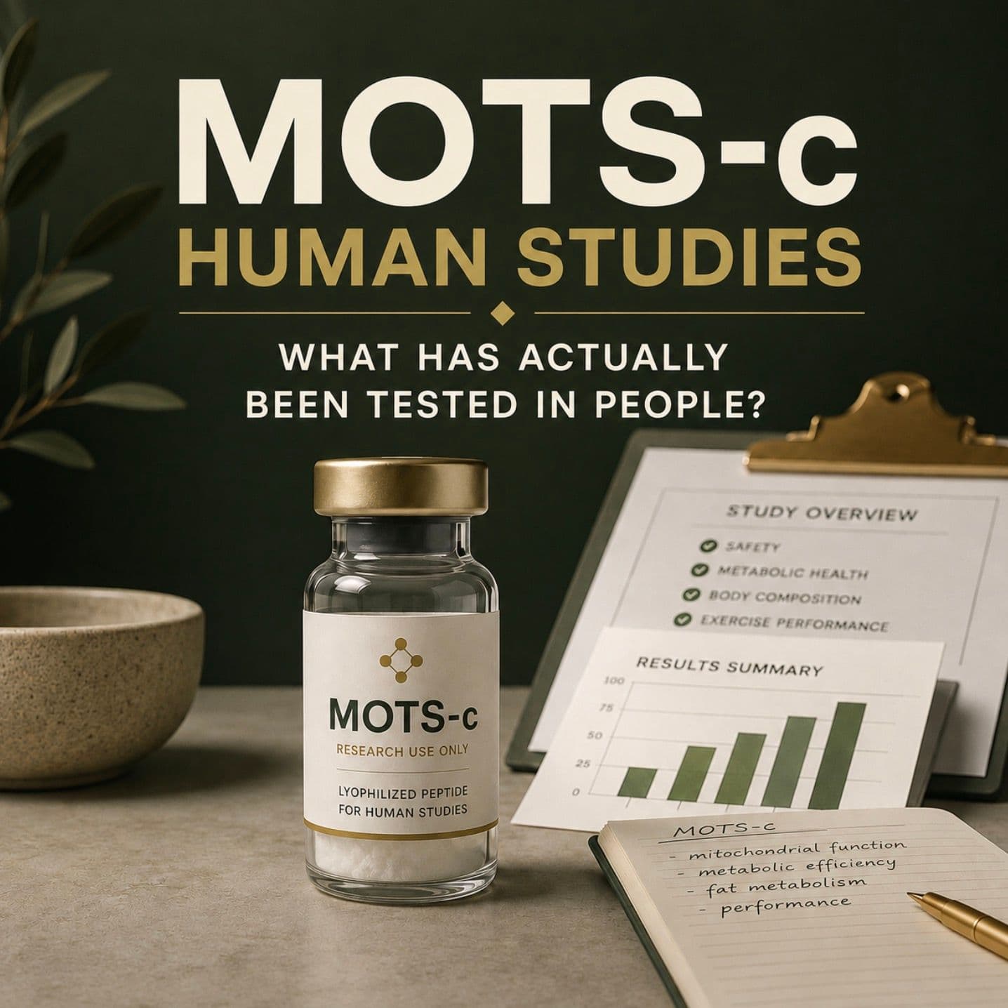 MOTS-c Human Studies: What Has Actually Been Tested in People?