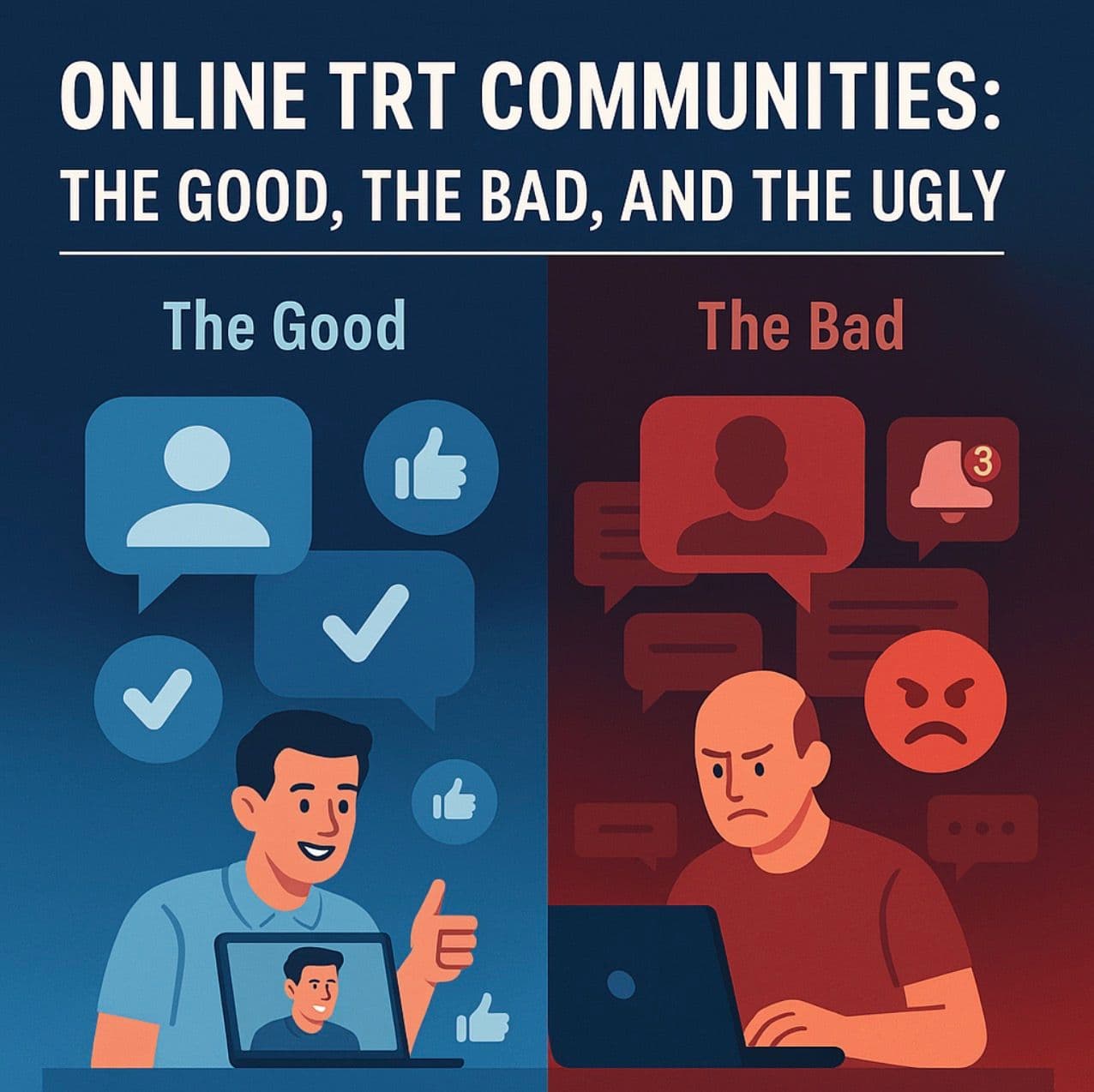 Online TRT Communities: The Good, Bad, and Ugly